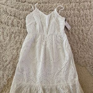 Japna White Summer Mini Dress